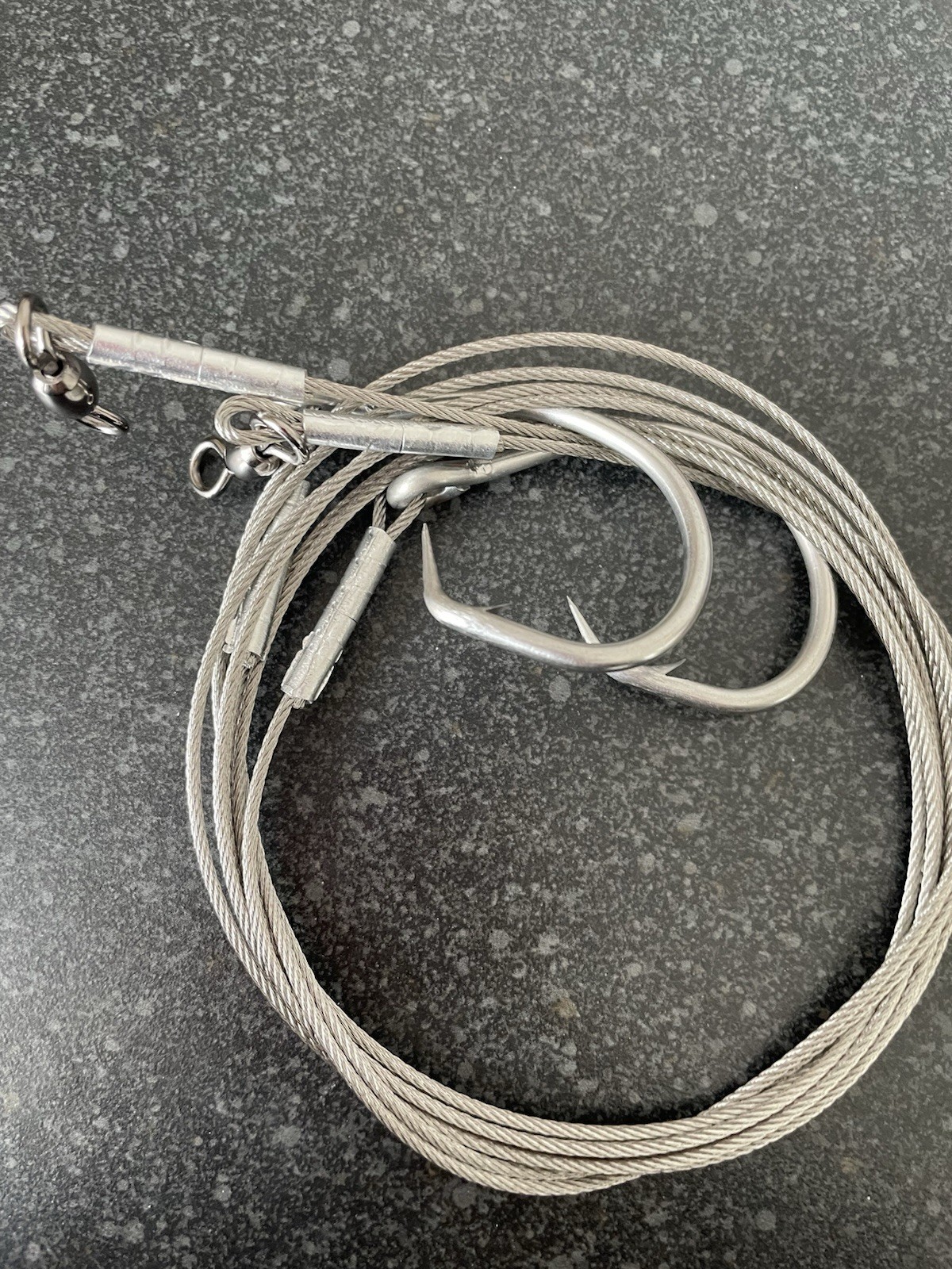 SHARK &TUNA BITE RIG TRACE, HEAVY WRECKING 1 METER TRACE 400lb 20/0 HOOK