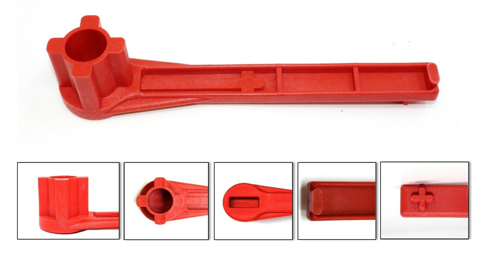 4-IN-1 Bung Drum Wrench 55-30-15 Gallon Water Barrel Nut Cap Plug Pick a Color