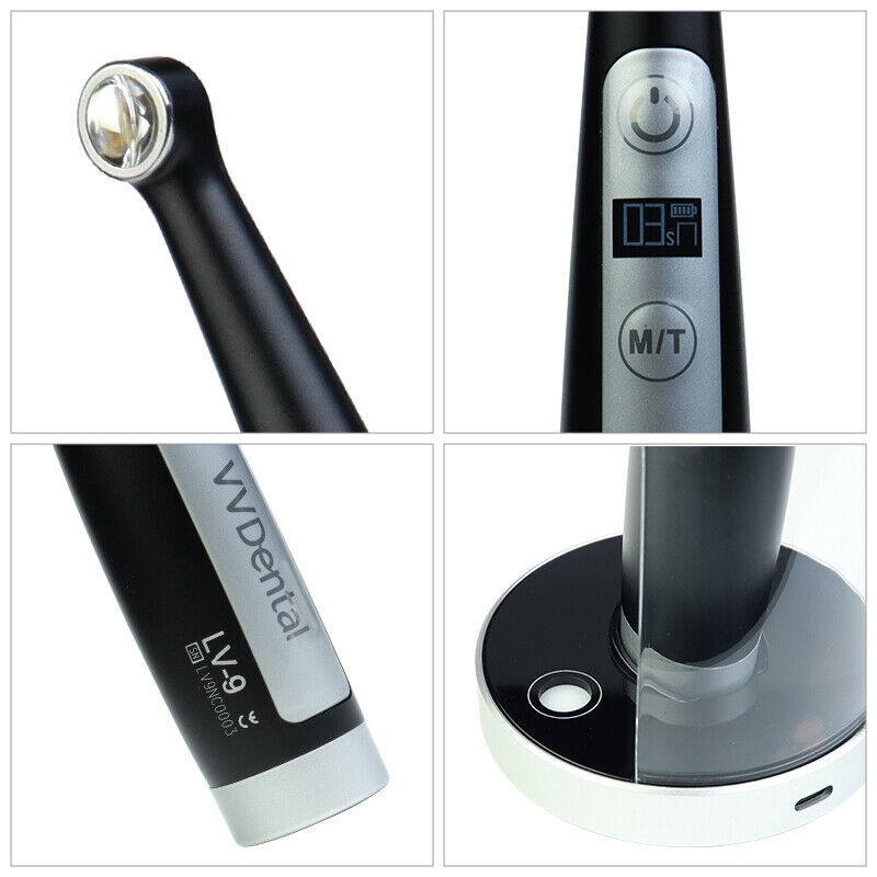Wireless Dental LED Curing Light 1 Second Cure High Power Blue Lamp Curing Resin