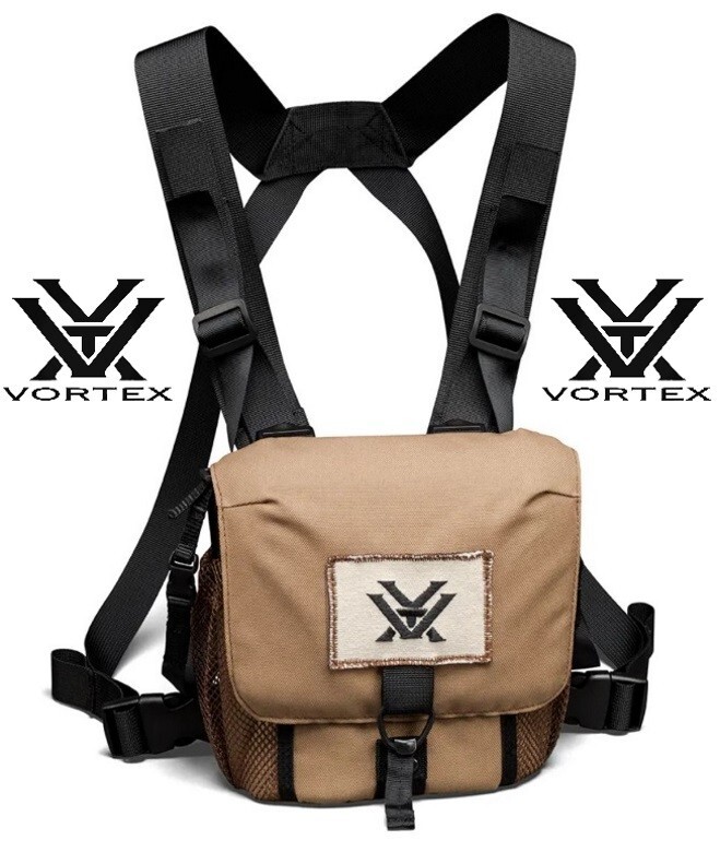 Vortex Glasspak Binocular Harness Coyote Brown Bag Case P400