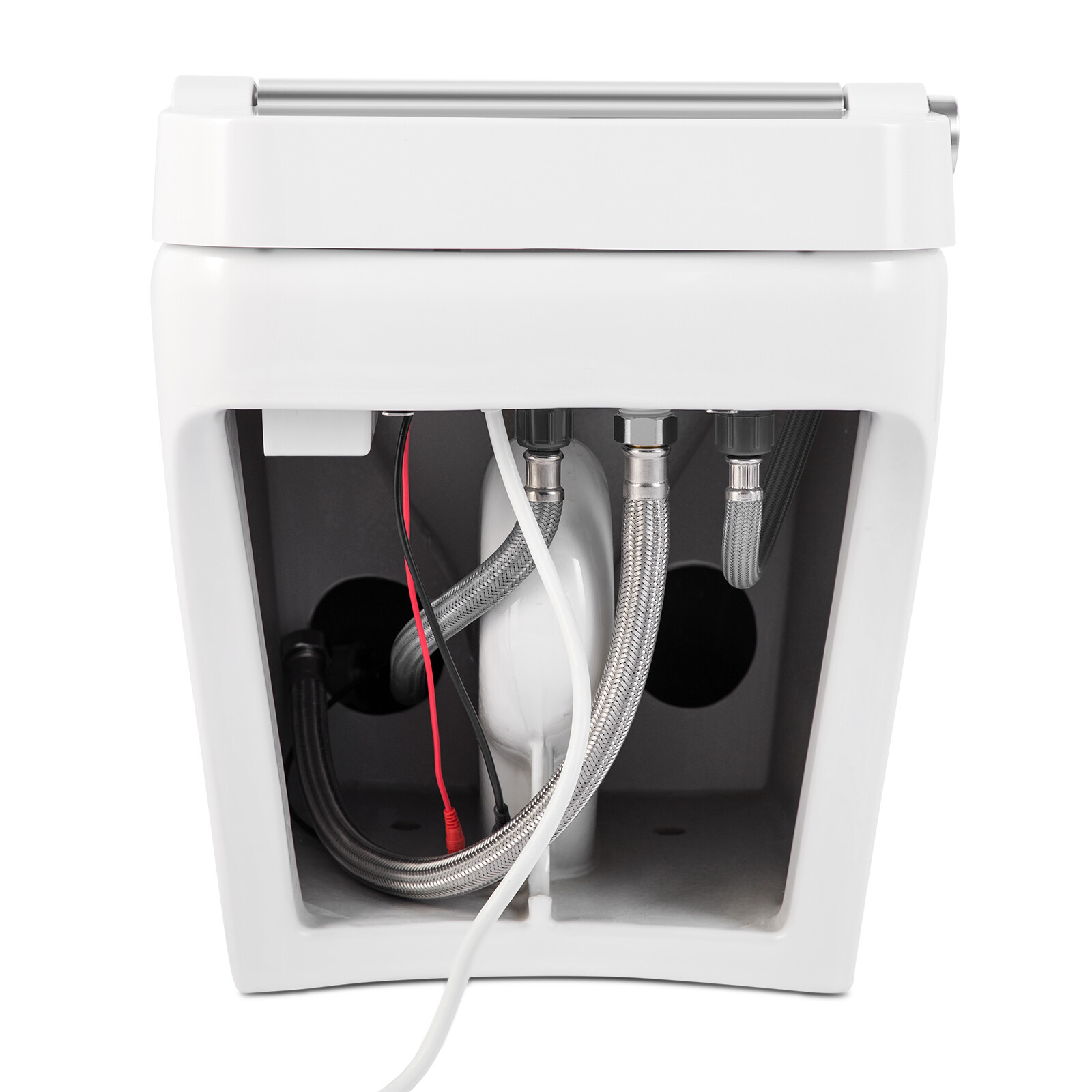 One Piece Electronic Smart Toilet Heat Auto Flush Foot Sensor Night Light