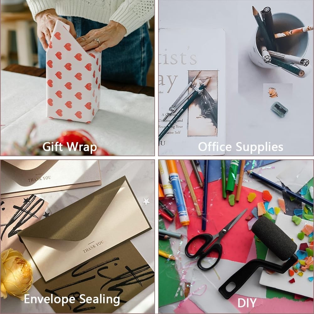 Clear Transparent Tape Rolls 3/4" x 1000" Dispenser Refill 6 Tape Rolls Scotch