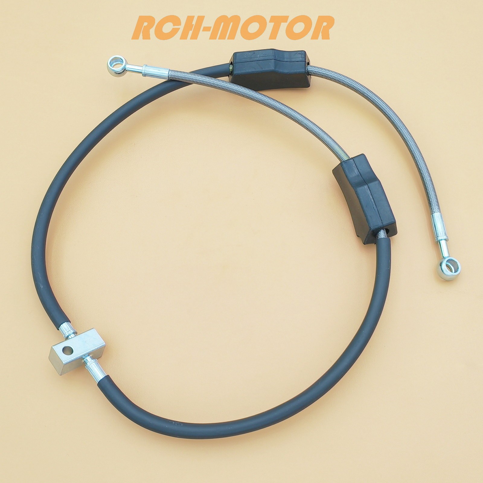 Front Braided Brake Caliper Hose Line For Arctic Cat ATV 454 500 1998