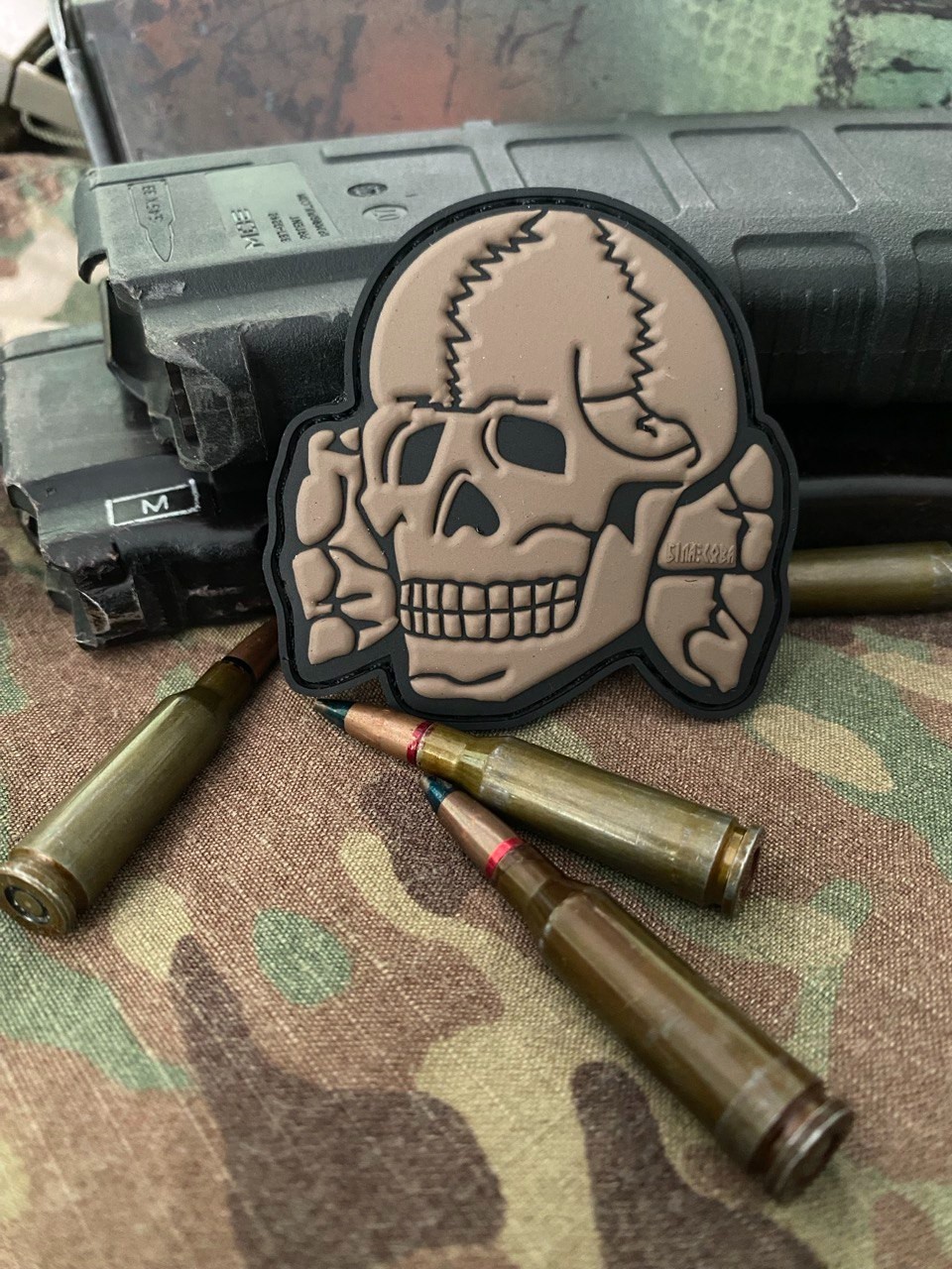 PVC patch "Skull head" old school