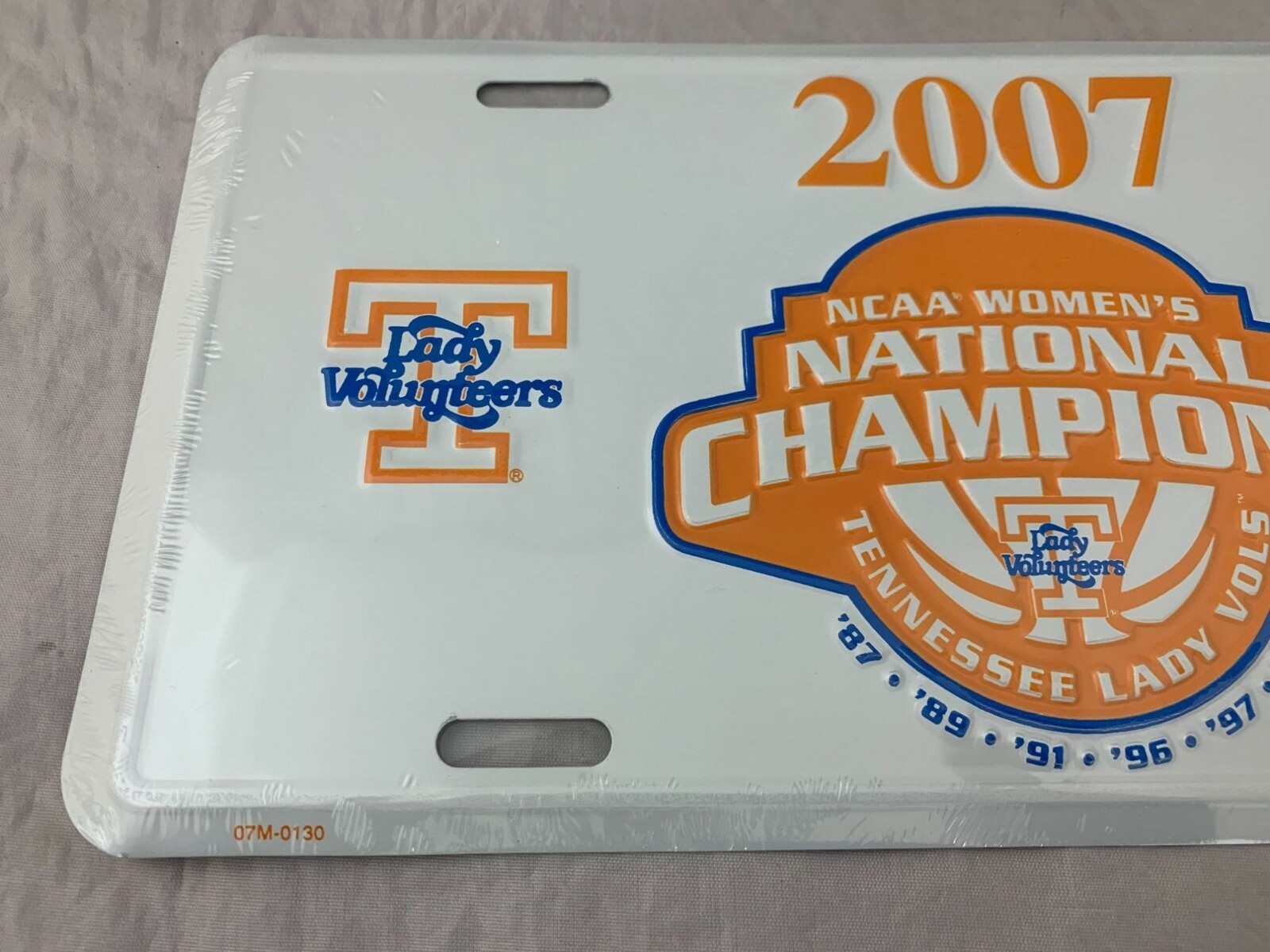 2007 Tennessee Lady Vols National Champions License Plate - 12" x 6"