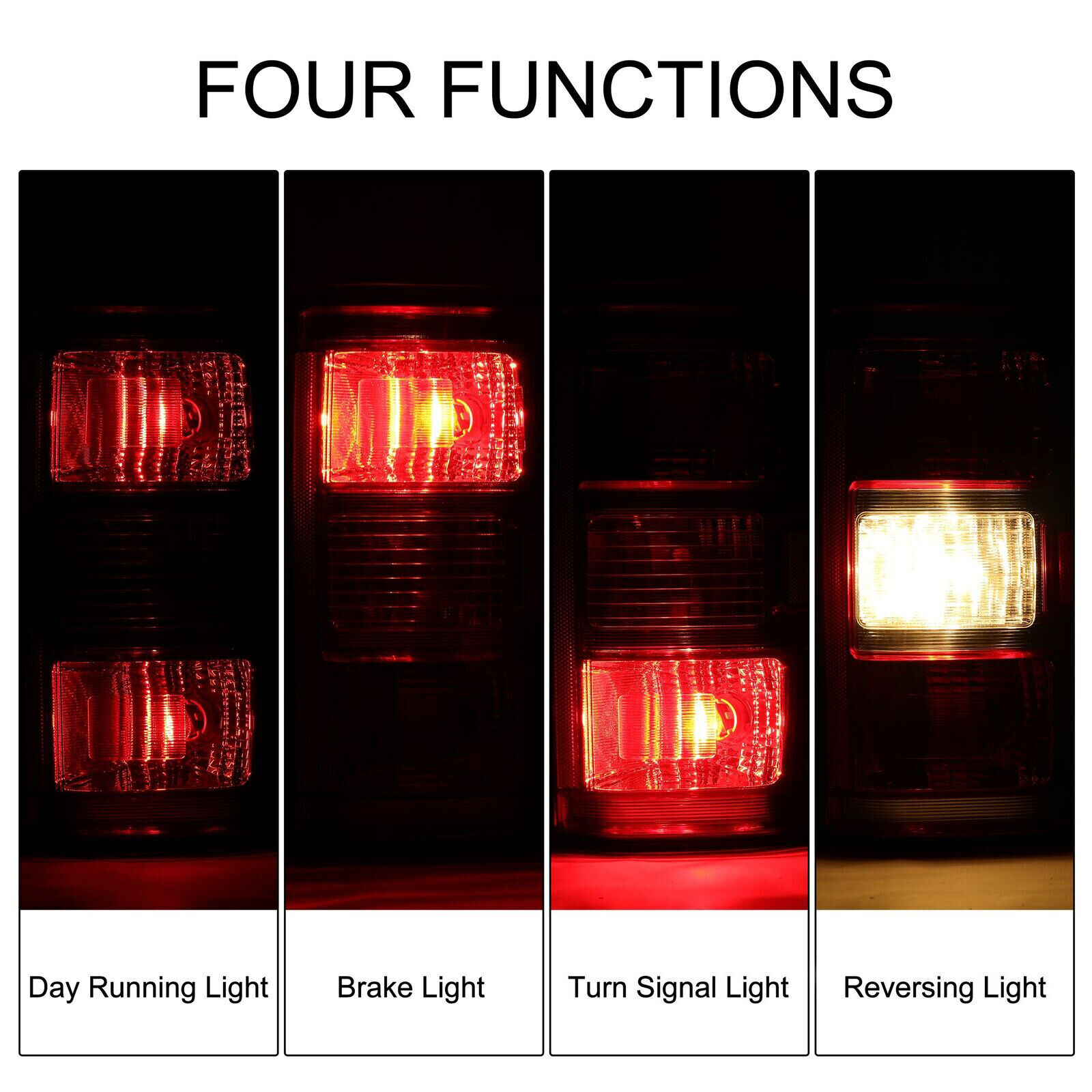 For Ford F150 F-150 2018 2019 2020 Red Lens Rear Tail Light Lamp LH Driver Side