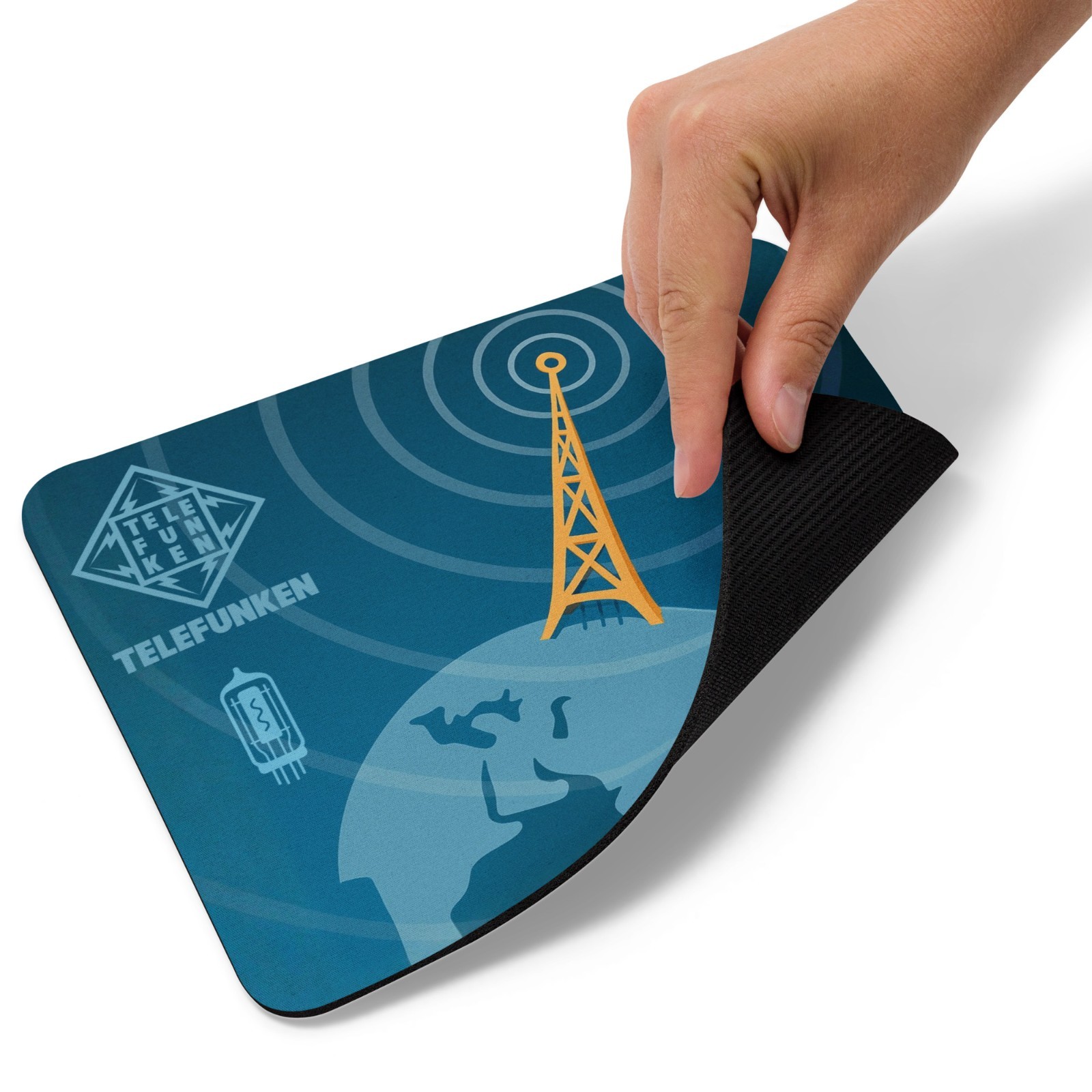 Vintage Style Mouse Pad – TELEFUNKEN Radio Tower - NEW 9.5"x7.75”