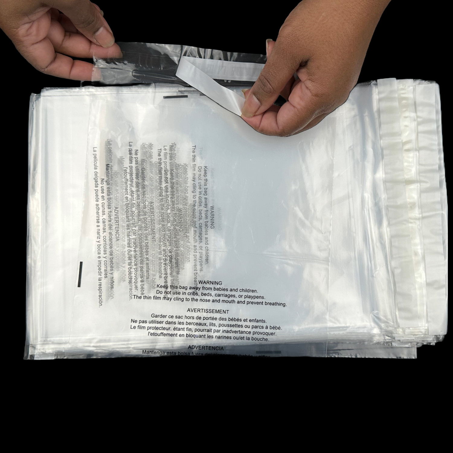 Resealable Suffocation Warning Poly Bags Mailers Plastic Amazon FBA
