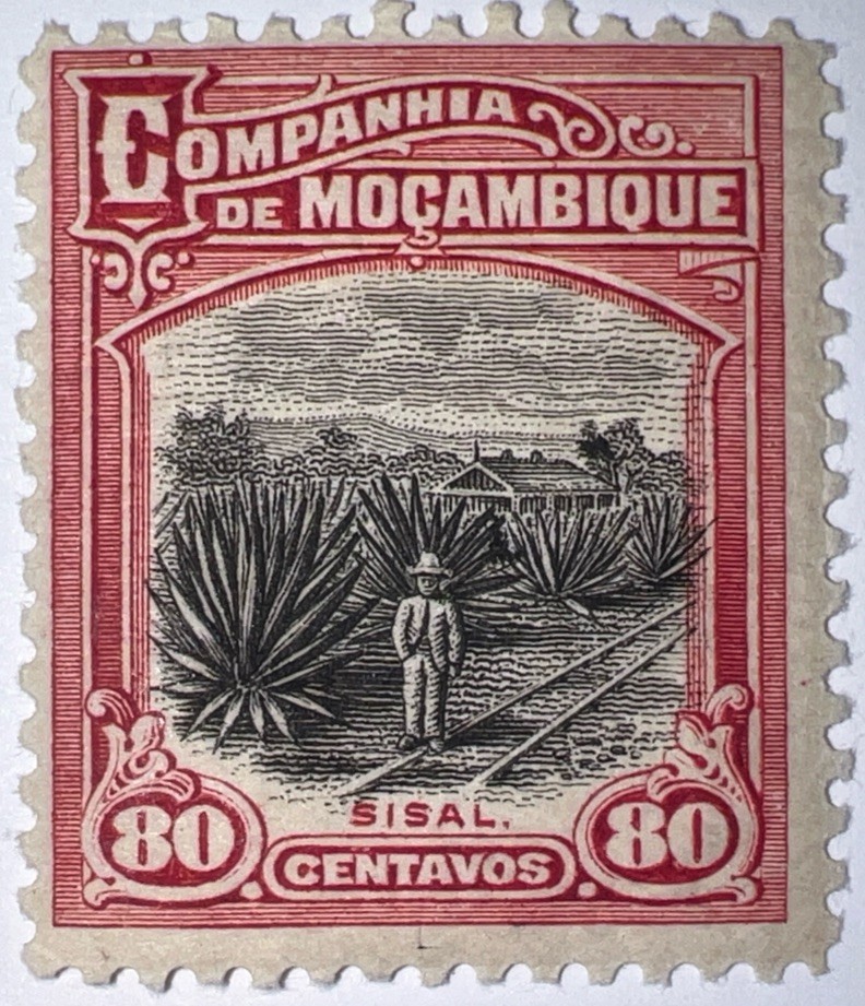 Travelstamps: 1925 Mozambique Company Stamps Scott #141, Sisal Plantation MOGH