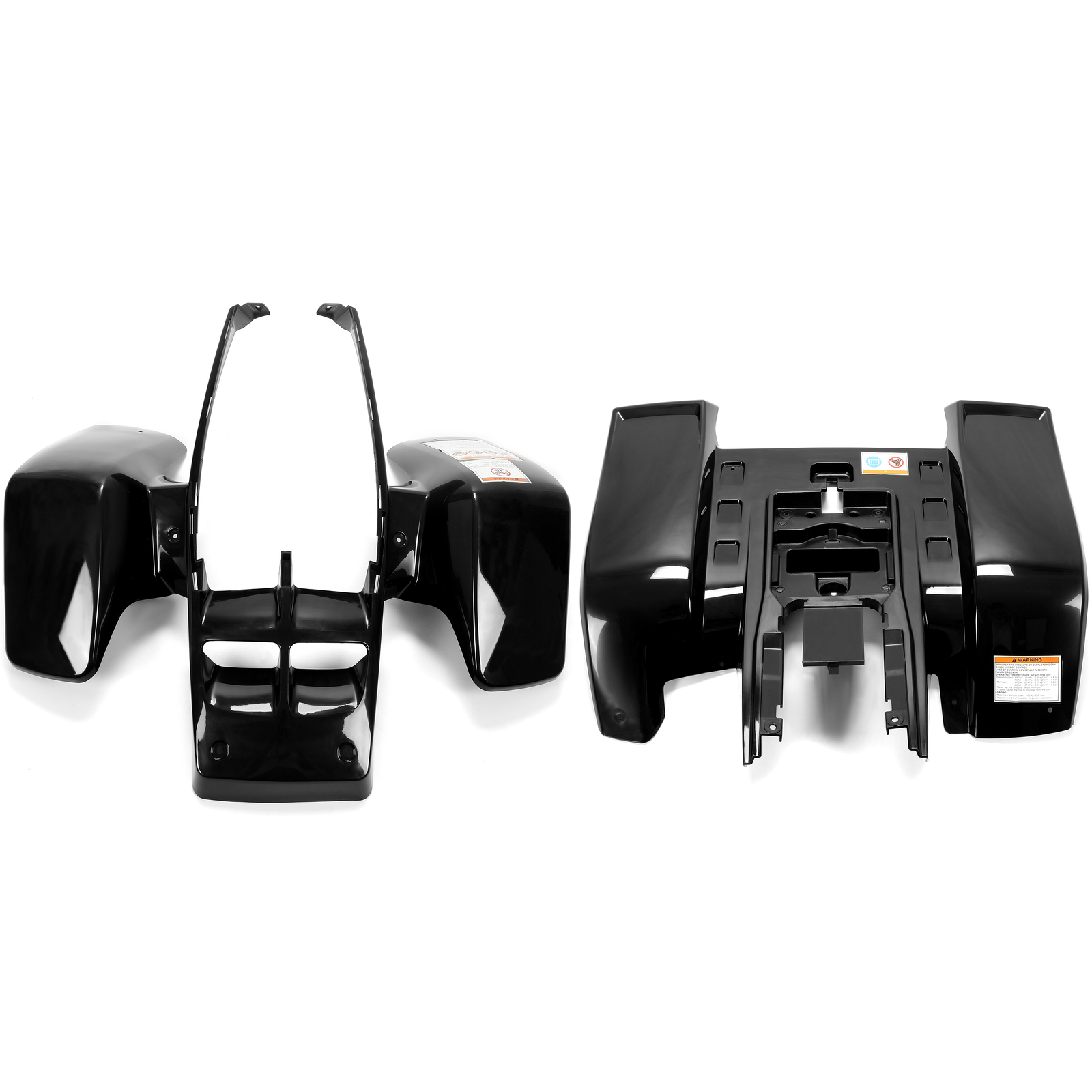 Front + Rear Fenders Plastic Body For 1987-2006 Yamaha Banshee 350 YFZ350 BLACK