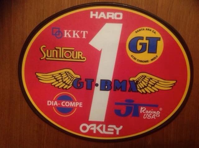 Old School OVAL BMX Number plate by OGK JAPAN -GT BMX