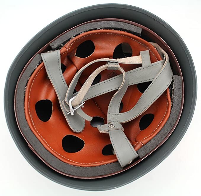 WWII German Fallscirmjager Paratrooper Helmet with Leather Liner