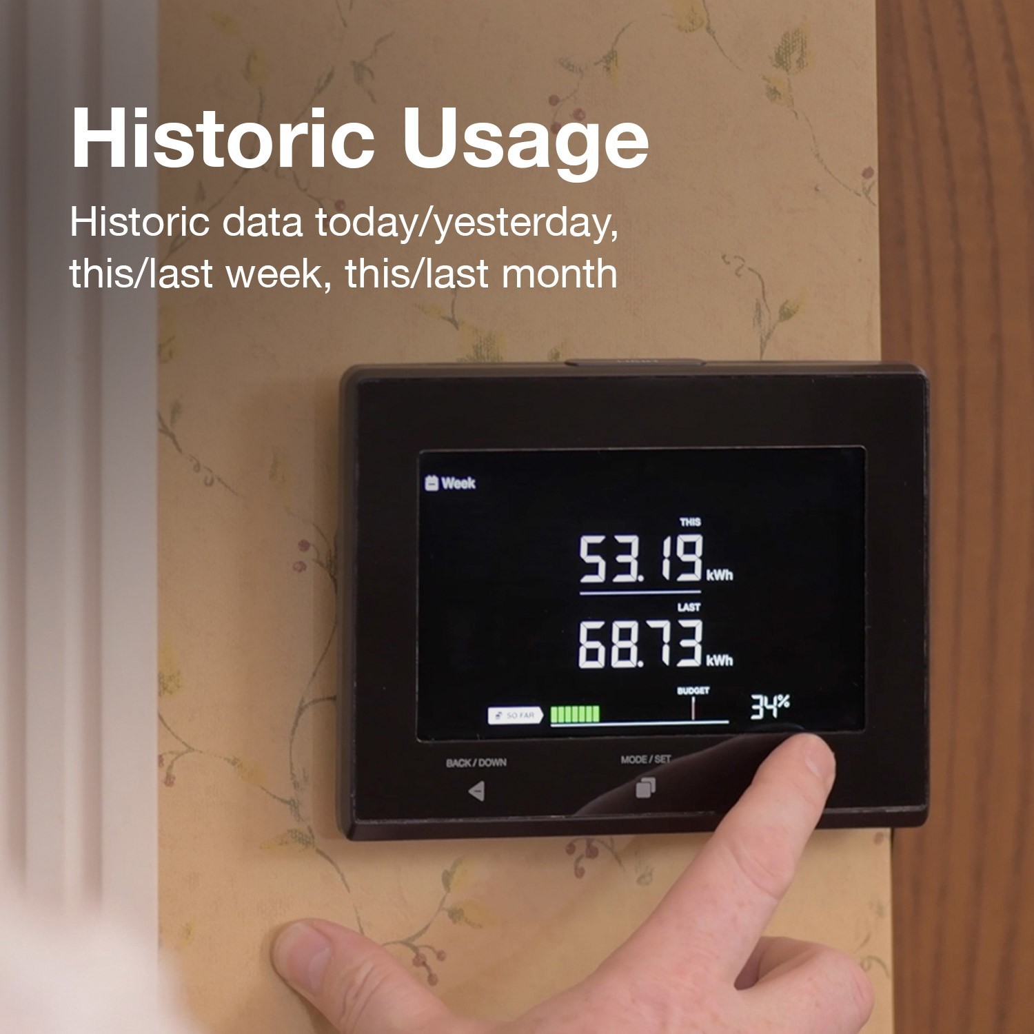 Efergy E-Max Kit EMAX-CT-US 7.9" Color Energy Monitor No Wi-Fi required.