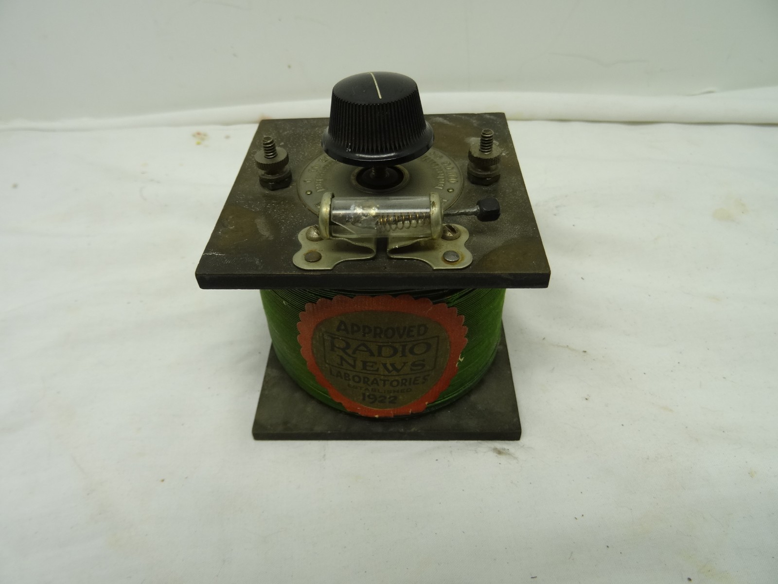 crystal radio radio/ modified wave trap new laboratories crystal radio 1922