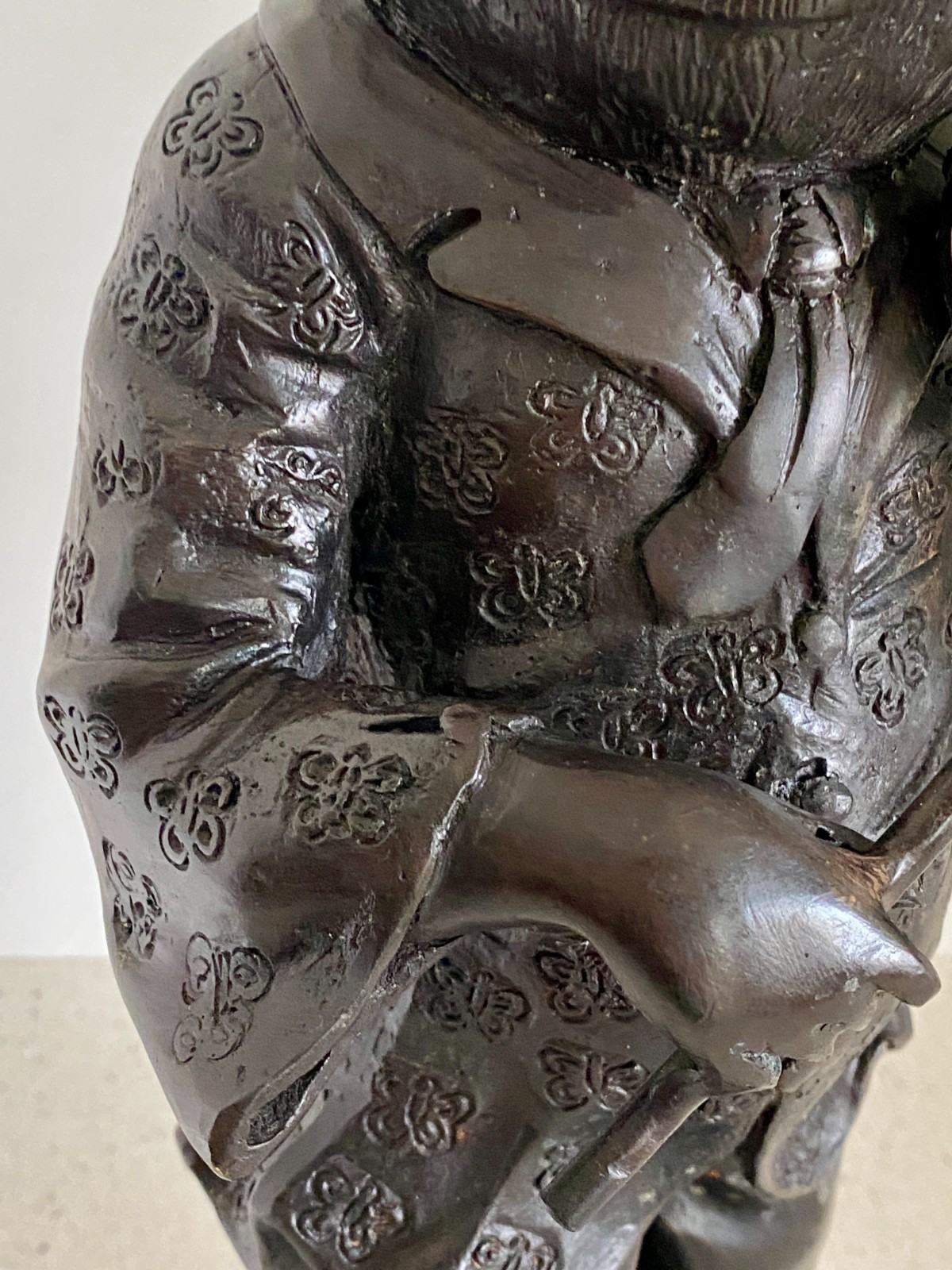 Vtg 16" Bronze Anthropomorphic Pig Sculpture Playing Violin Maitland Smith MCM