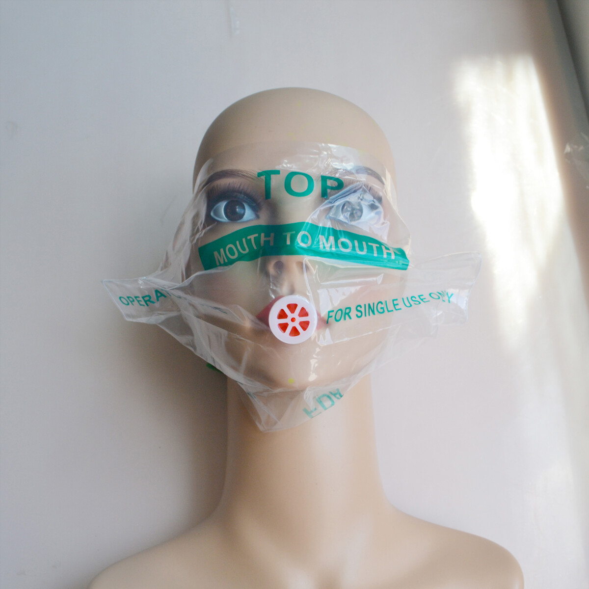 1000Pcs First Aid Skill Practicing CPR Face Shield With One-Way Valve CPR MASK