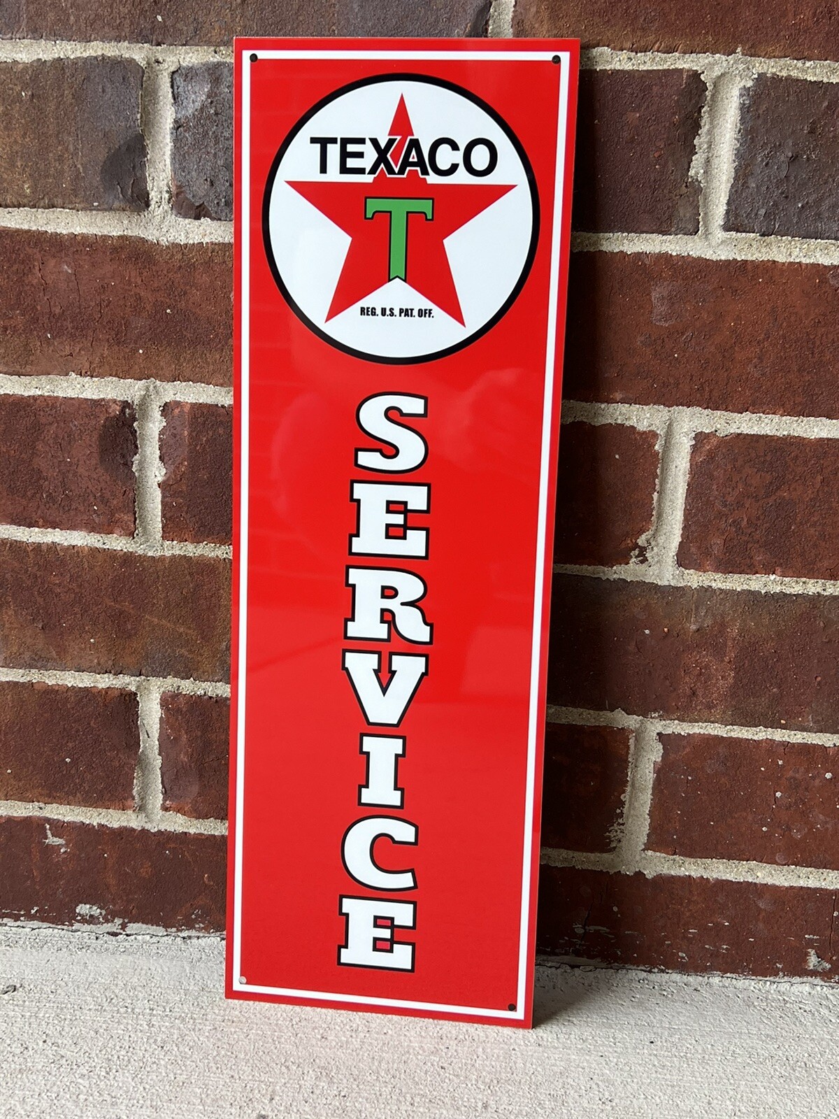 Texaco Service Garage Metal Gasoline Gas sign Pump Oil