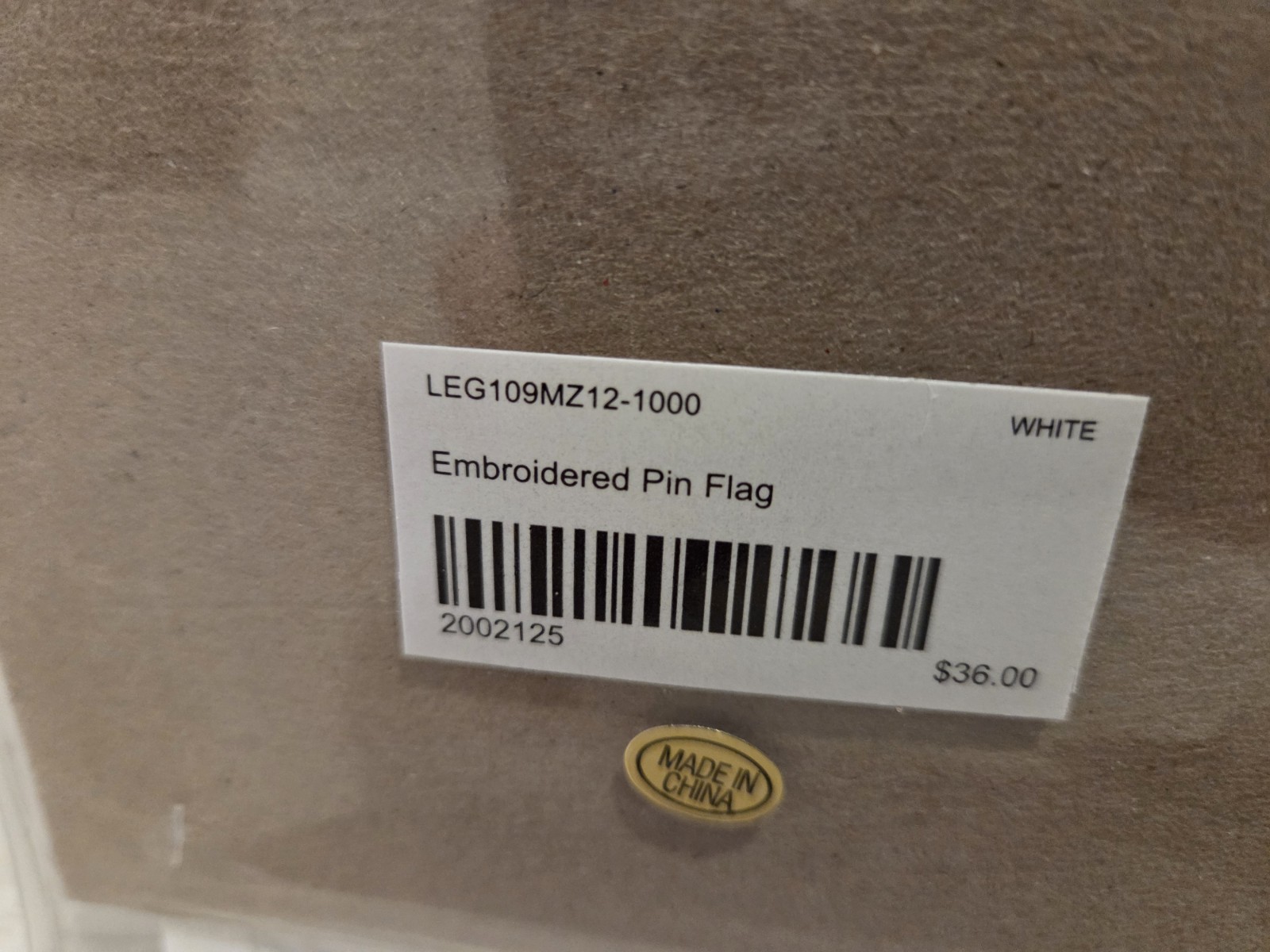 2025 Pga Championship Flag Quail Hollow white embroidered pin flag new