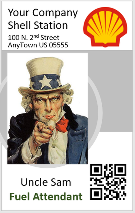 ID CARD HOLOGRAPHIC 100% CUSTOMIZABLE EMPLOYEE COMPANY ID BADGE