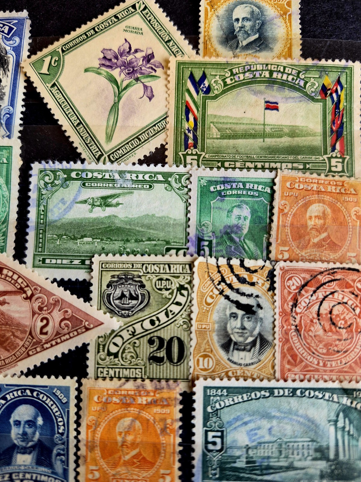 COSTA RICA Mixed LOT Mail . Stamps 1950's-1970' (Lots #3136)