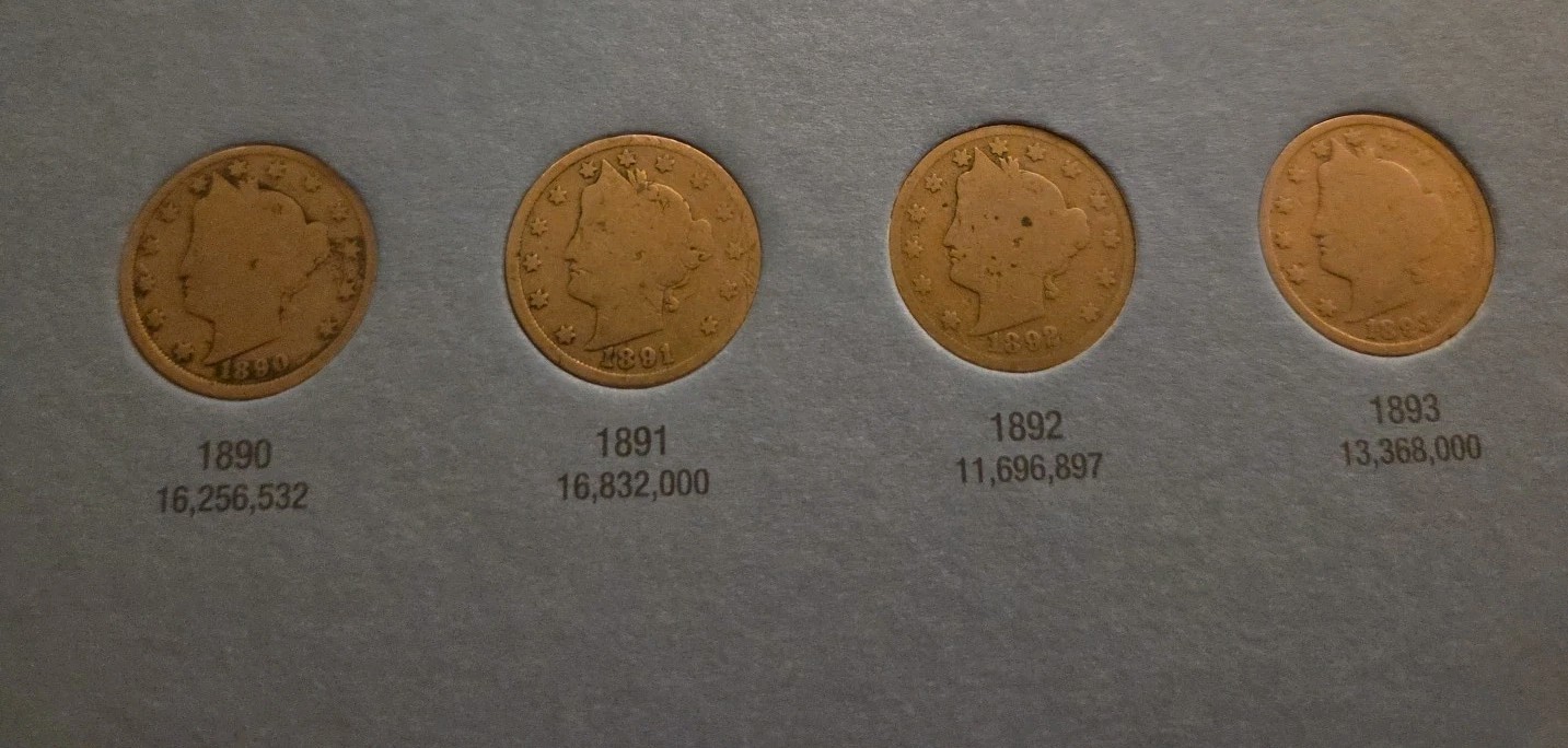 1883-1912 NEAR COMPLETE LIBERTY V NICKEL SET - 30 G-XF COINS (ONLY MISSING 3)