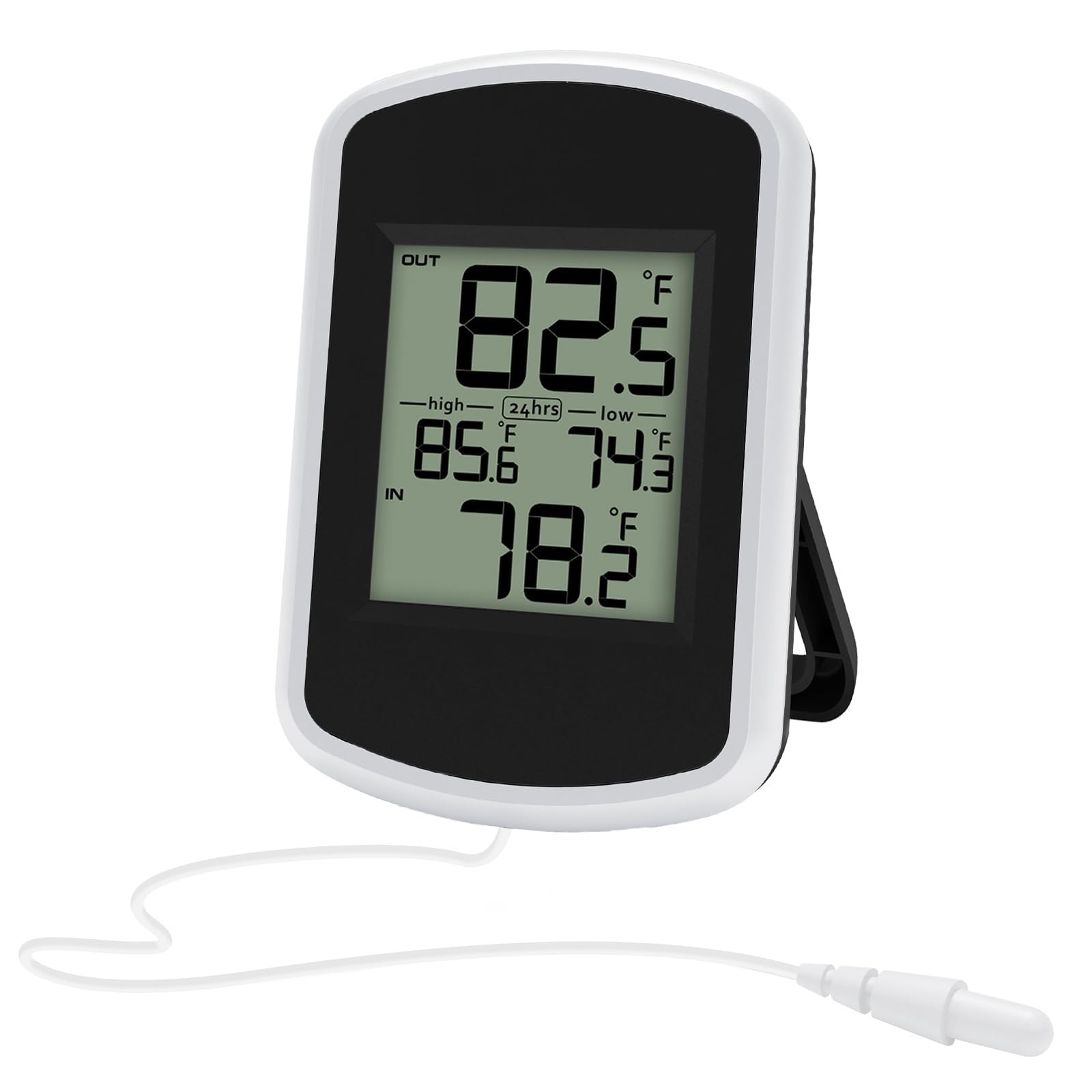 Wired Digital Indoor Outdoor Thermometer Room Thermometer Indoor with Min/Max...