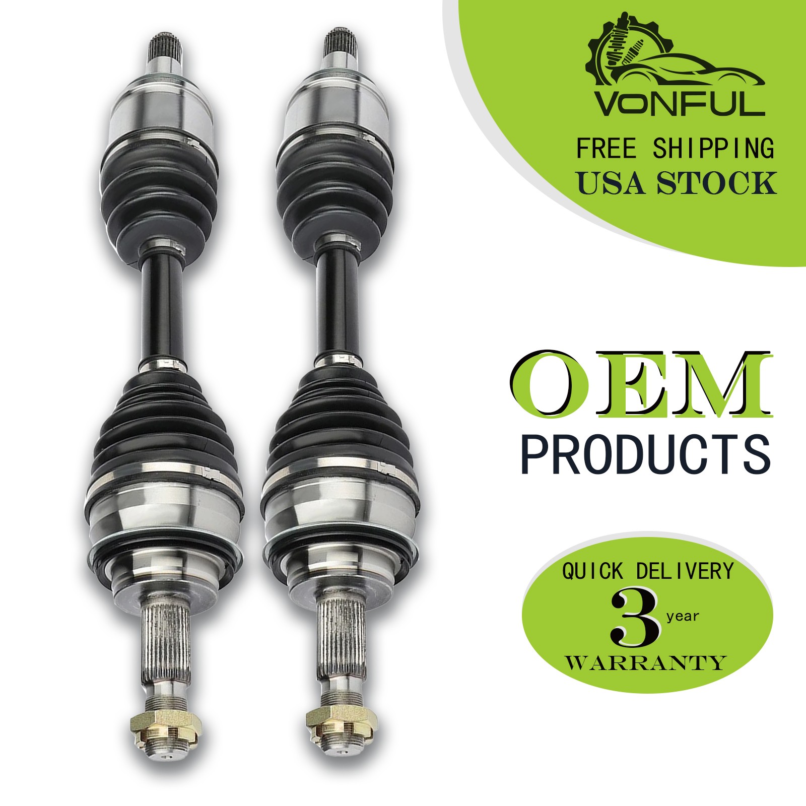 Front CV Axle Shafts For Toyota 4Runner Tacoma FJ Cruiser Lexus 4WD 4343060060