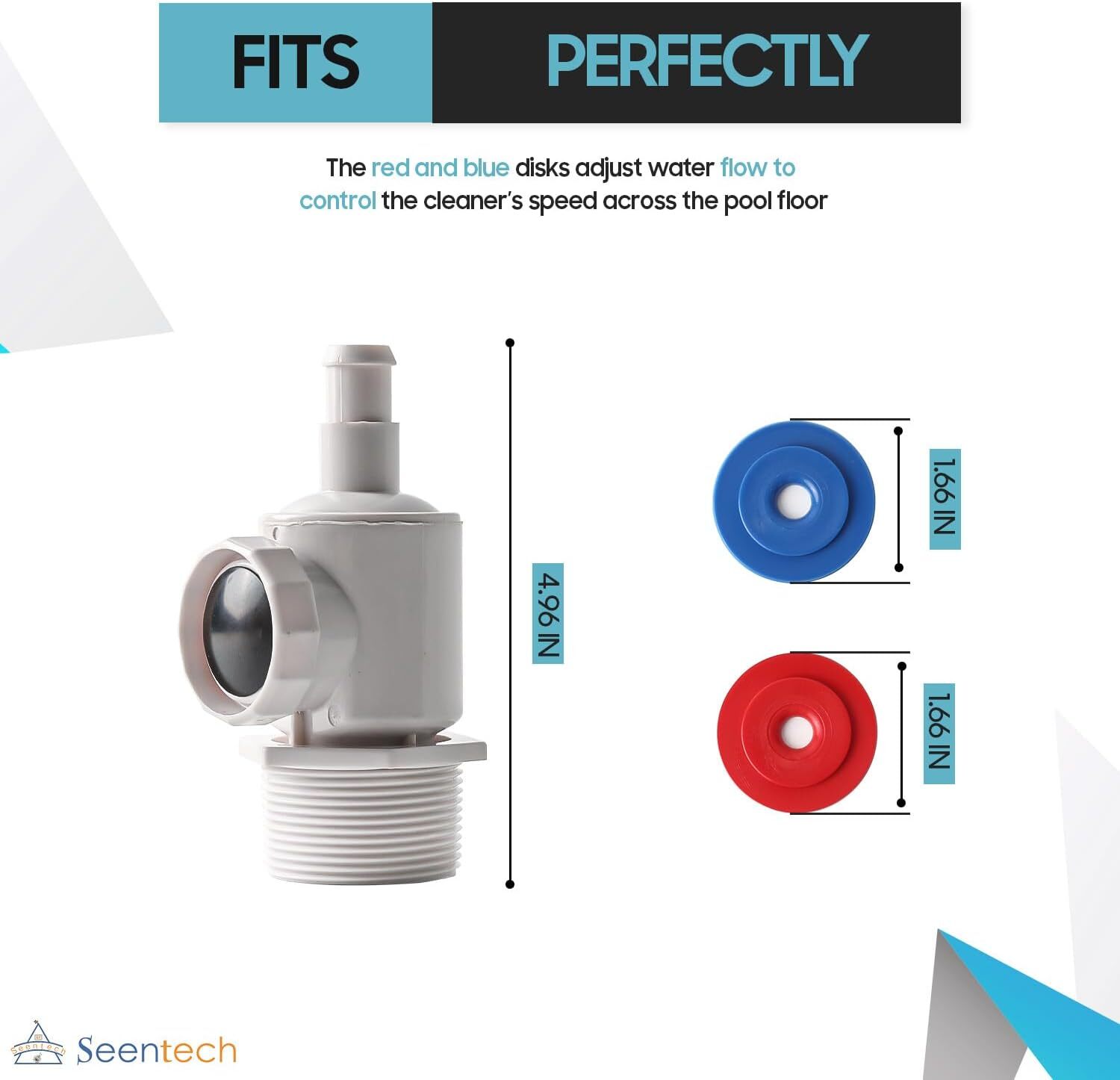 Universal Wall Fitting UWF Connector 9-100-9001 For Polaris 280/380 Pool Cleaner