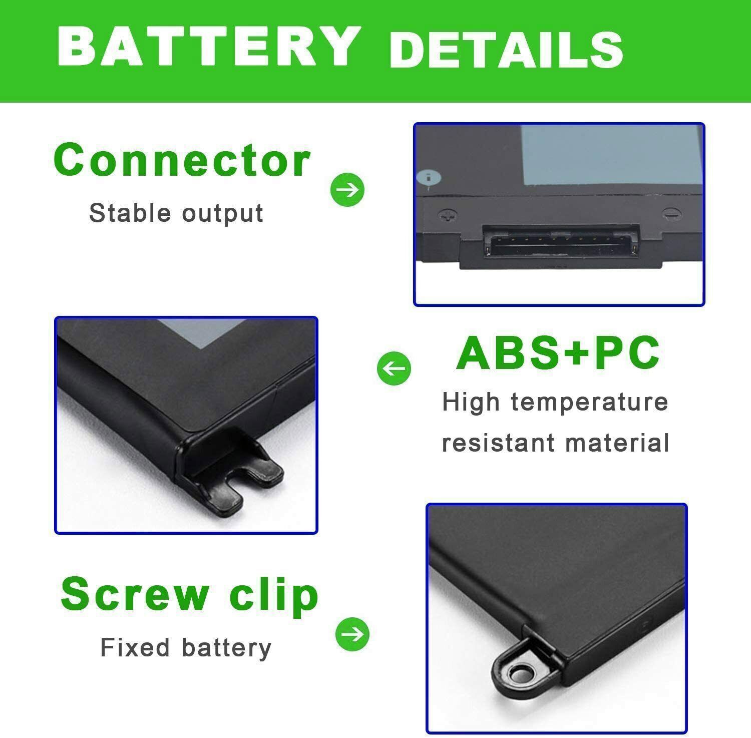 LOT WDX0R Battery For DELL Inspiron 15 5567 5568 5368 7368 7569 7579 WDXOR 42Wh
