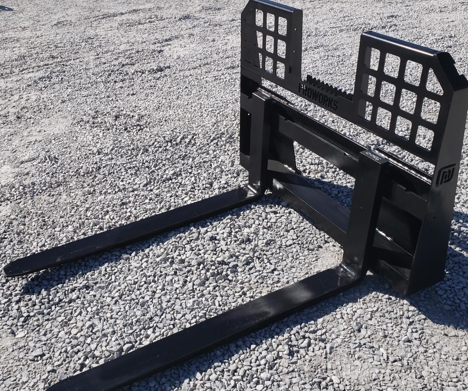 48" Long 5,500 Pound Walk Through Pallet Forks Fits Bobcat Skid Steer Loader