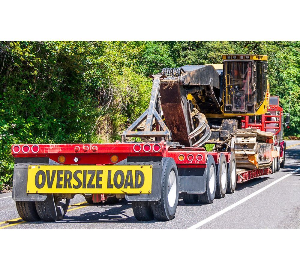 2 PK 18"x84" Reflective Oversize Load Sign Banner for Trucks, Trailer w/Bungee