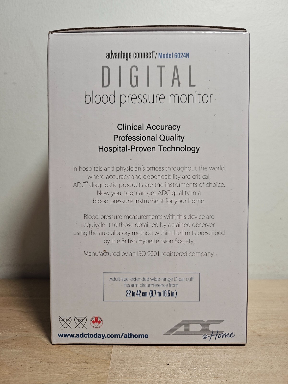 ADC Advantage Connect - Digital Blood Pressure Monitor w/ Bluetooth 6024N