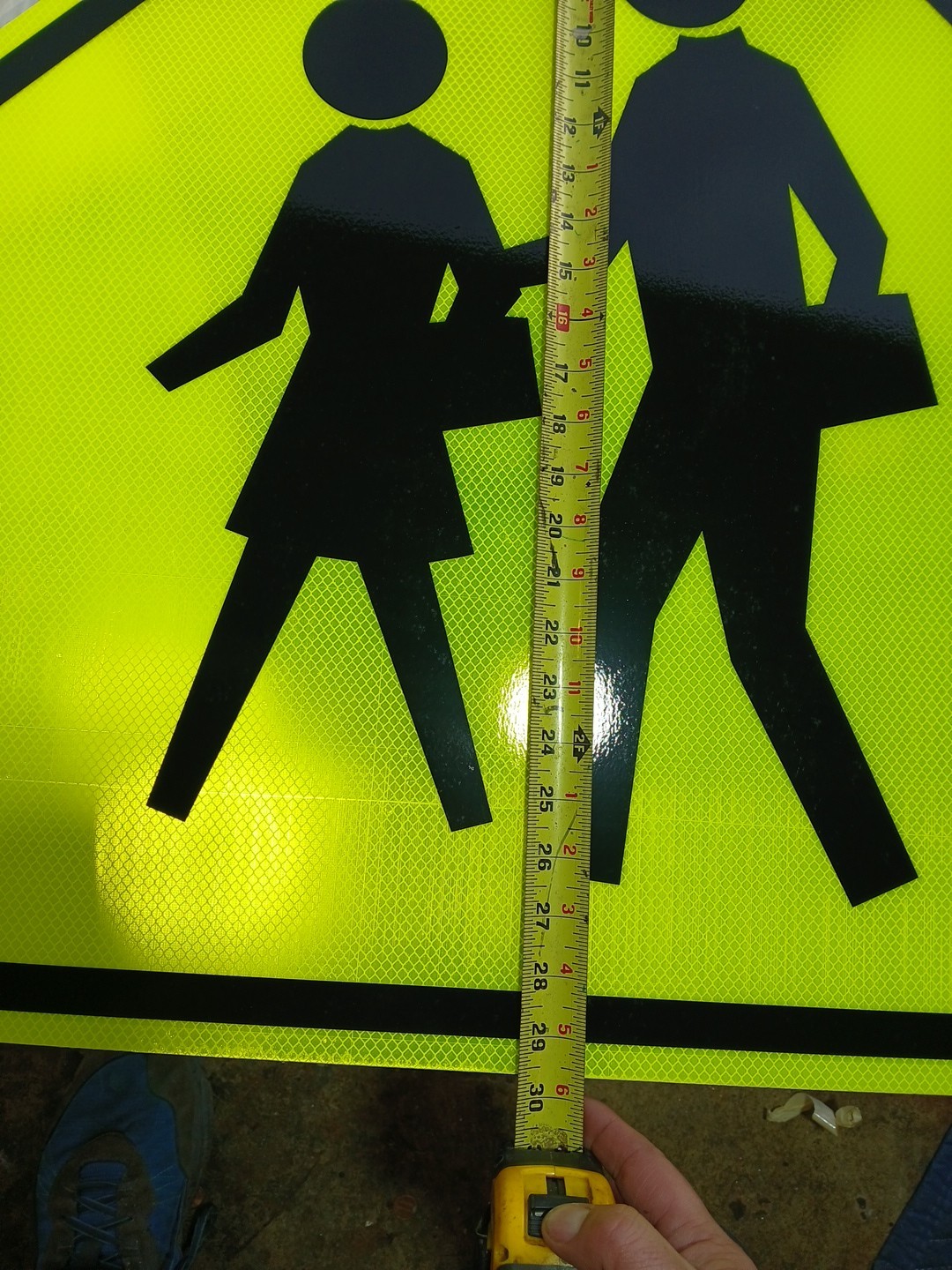 Metal Reflective Crosswalking Sign