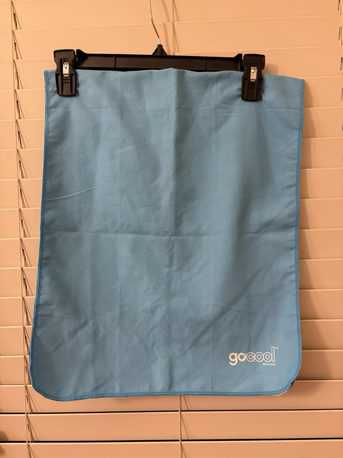 GoCool Brand Cooling Towel Wrap Blue Gym Workout Outdoor Neck Sweat 15” x 36”