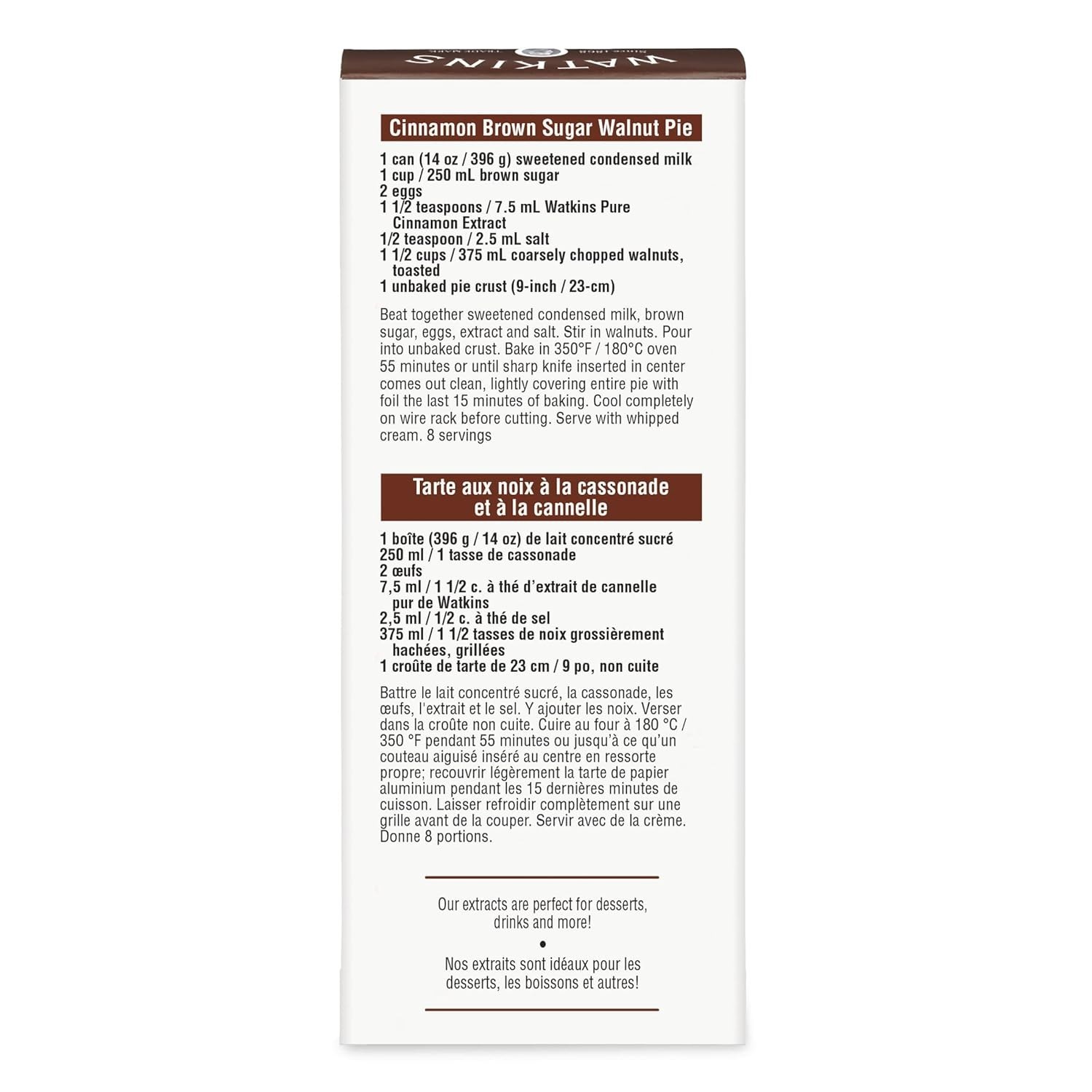 Watkins Pure Cinnamon Extract, Non-Gmo, Kosher, 2 Oz. Bottle, 1-Pack