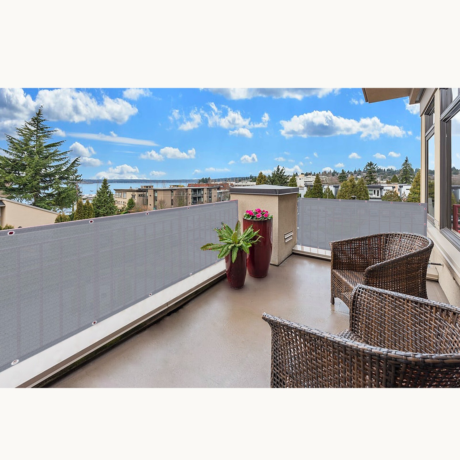 3' 4' 5' 6' tall Outdoor Fence Windscreen Privacy Screen Shade Cover Garden Pool