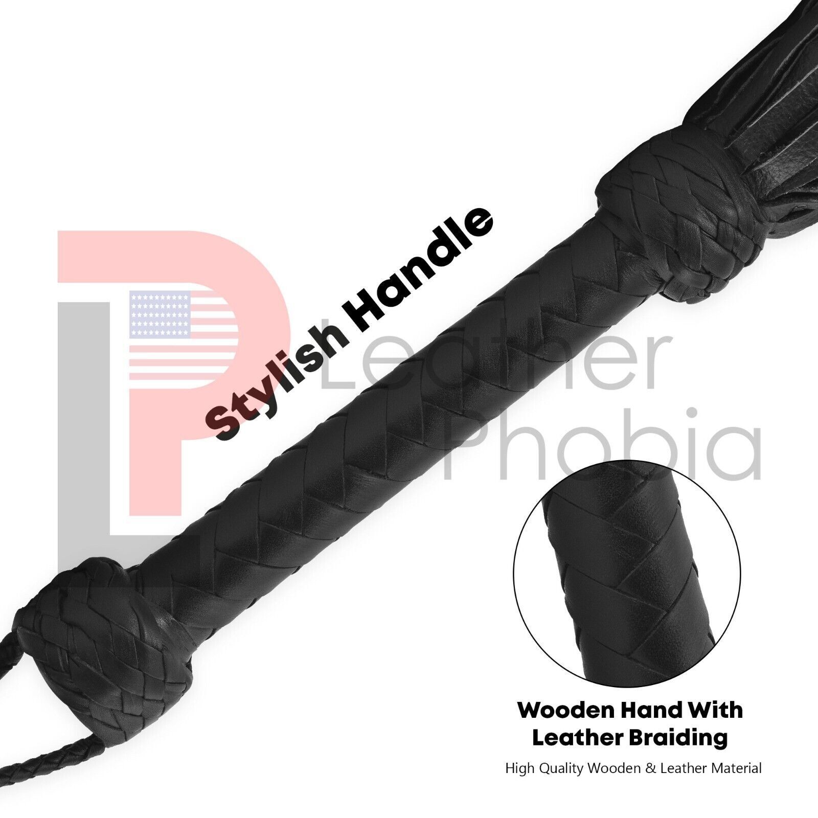 BDSM Genuine Cowhide Thick Leather Flogger 100 Tails Heavy & Thuddy impact Whip