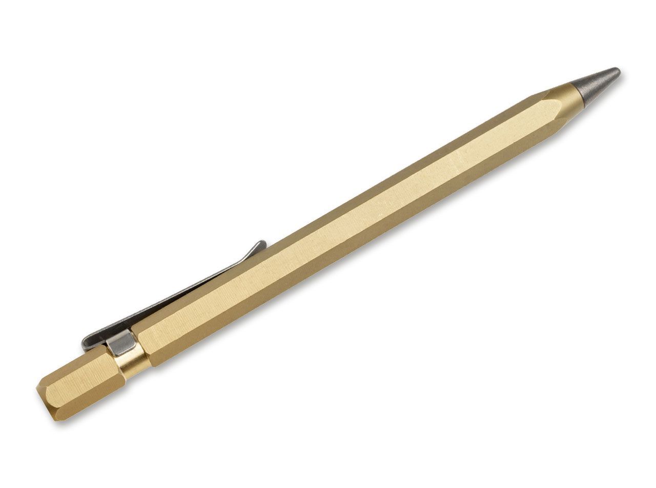 Pencil Boker Plus Redox Pen Brass Ethergraf Tip Gold No Lead Lápiz - 09BO037