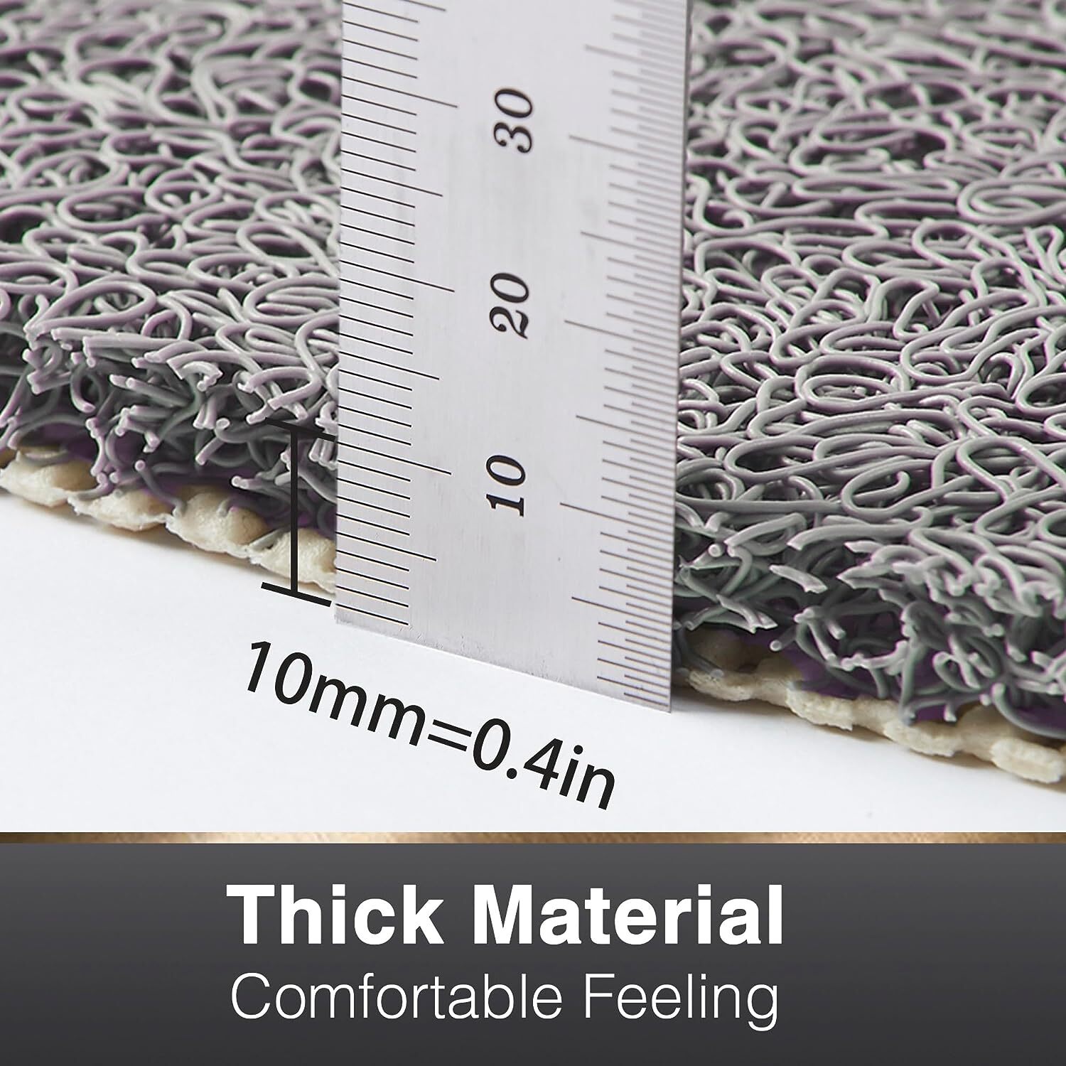 Soft Textured Shower Mat, Non Slip Anti Mould for Inside Shower & Bathtub Mats