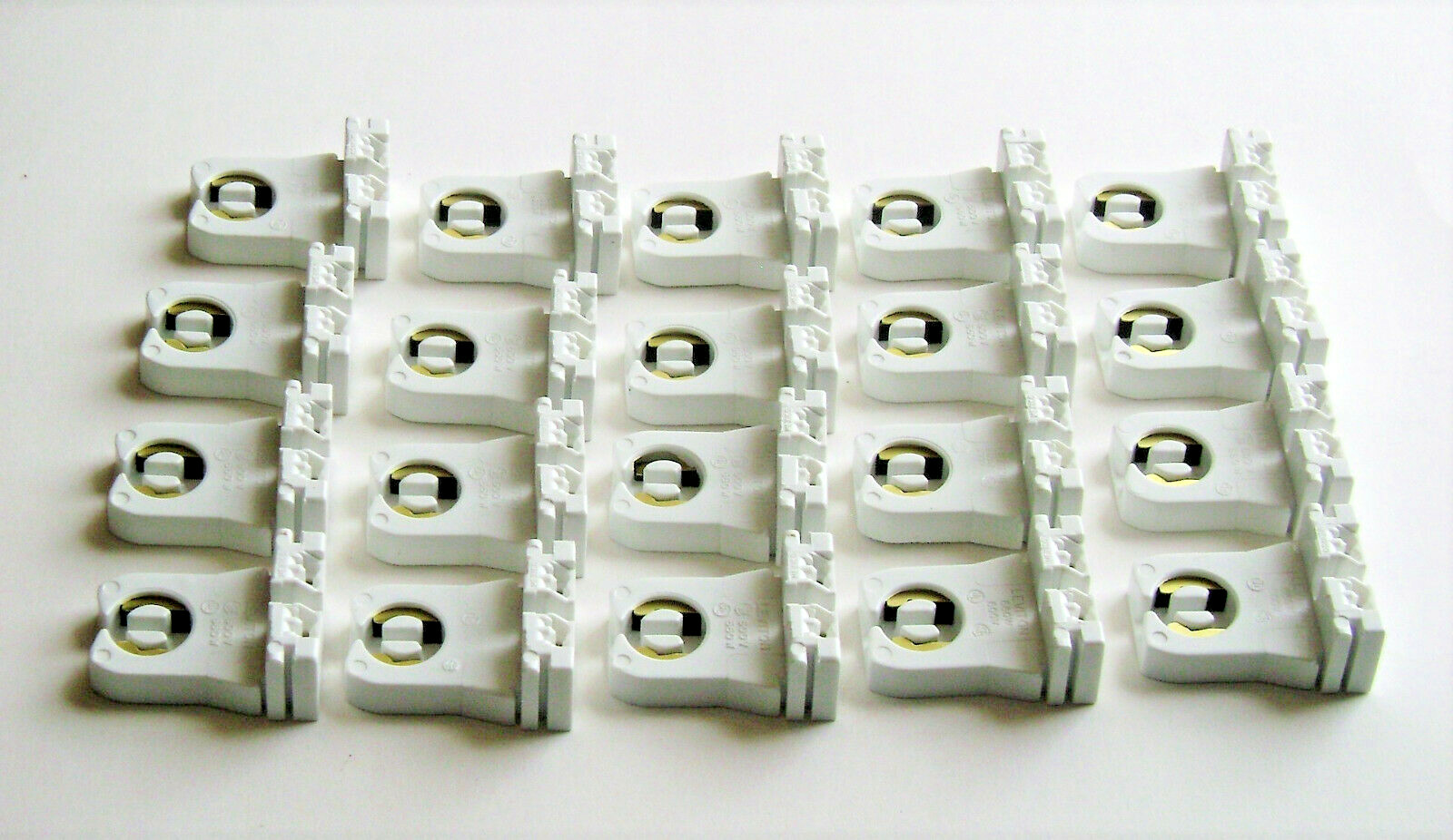 20x Leviton 13351 Non-Shunted Slide In T8 T12 Fluorescent Lamp Holder Socket