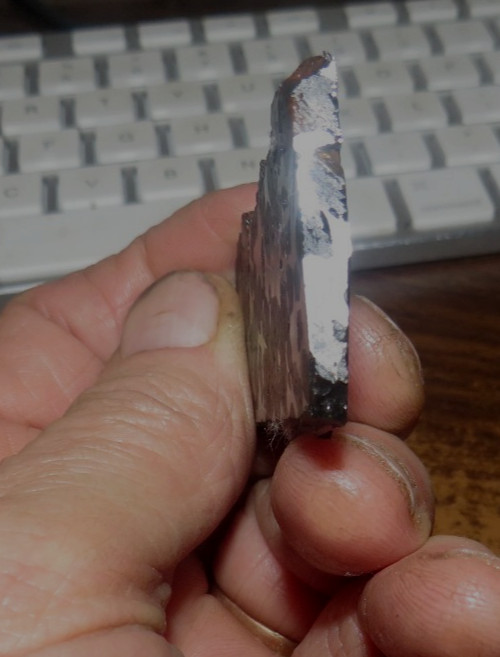 30 gm SERICHO pallasite Meteorite slice translucent from Kenya std olivine JAL