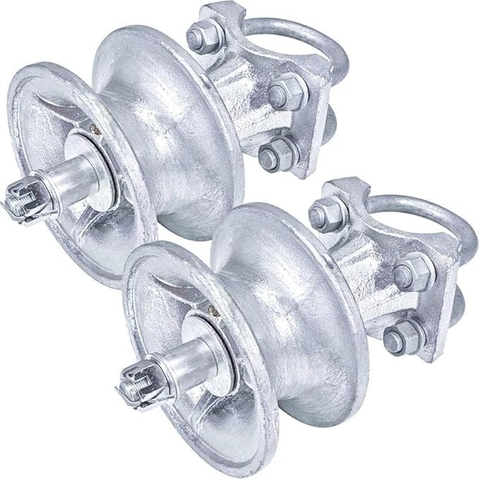 4" Round Post x 2 1/2" Round Gate Frame Steel Cantilever Roller for Sliding Gate