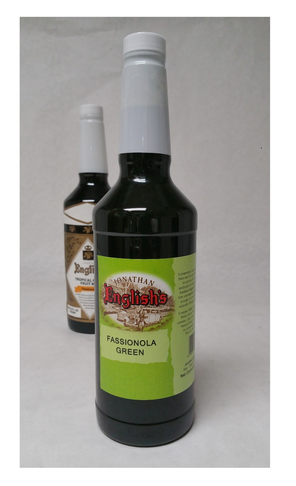 Jonathan English FASSIONOLA GREEN Original Tropical Tiki Drink Mixer Syrup