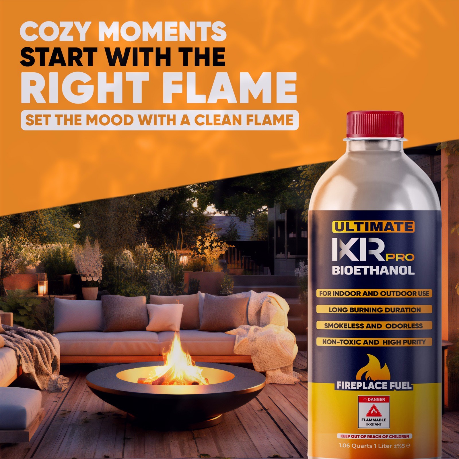 Bioethanol Fireplace Fuel 24 pcs – Clean Burning Ethanol Fuel