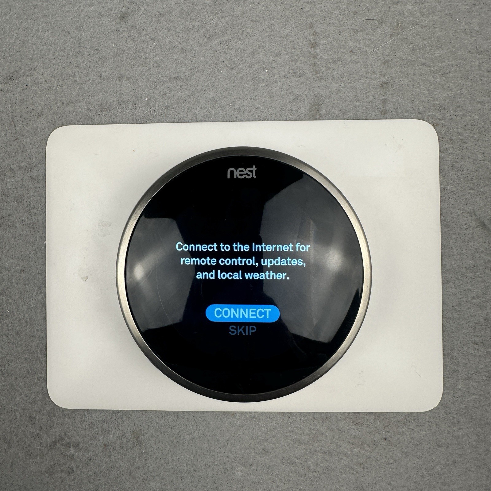 Google Nest 3rd Gen Learning Thermostat Smart Stainless Steel A0013 Reset
