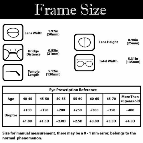 2 Pairs Anti-Blue Metal Compact Folding Light Reading Glasses With Carrying Case