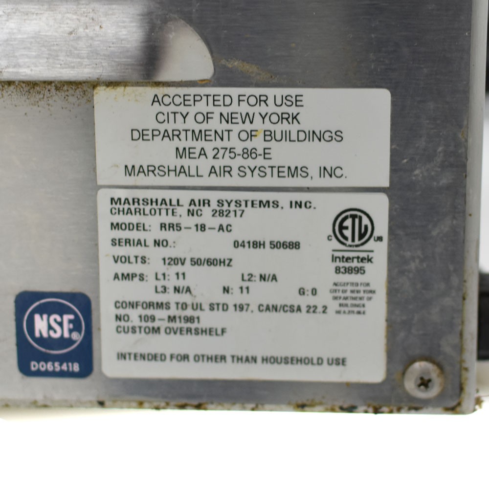 Marshall 18" Fry Dump Station Fried Food Warmer Countertop Stainless Steel