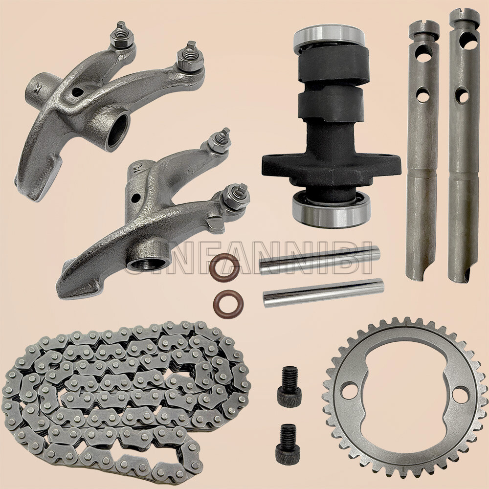 Camshaft Rocker Arm & Cam Gear Sprocket Kit for Honda FourTrax 250 TRX250X 87-92