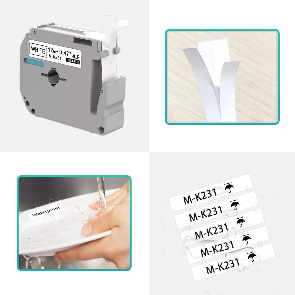 M-K231 M-K231s For Brother P Touch PT-M95,PT-90,PT-70,PT-65 Label Maker Refills