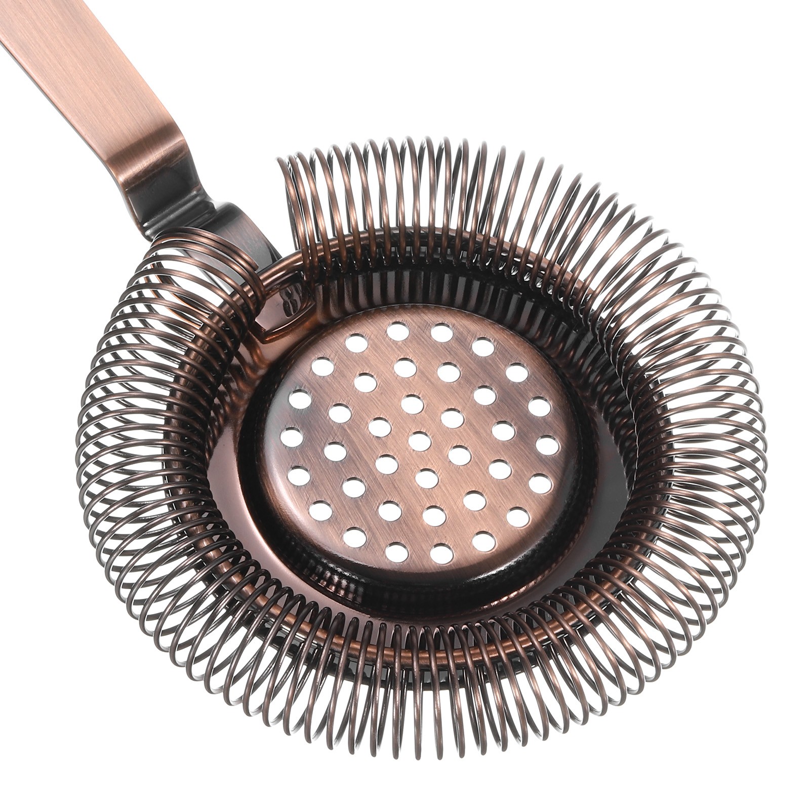 Cocktail Strainer, 1pcs Stainless Steel Bar Strainer for Drinks (Bronze, 210mm)